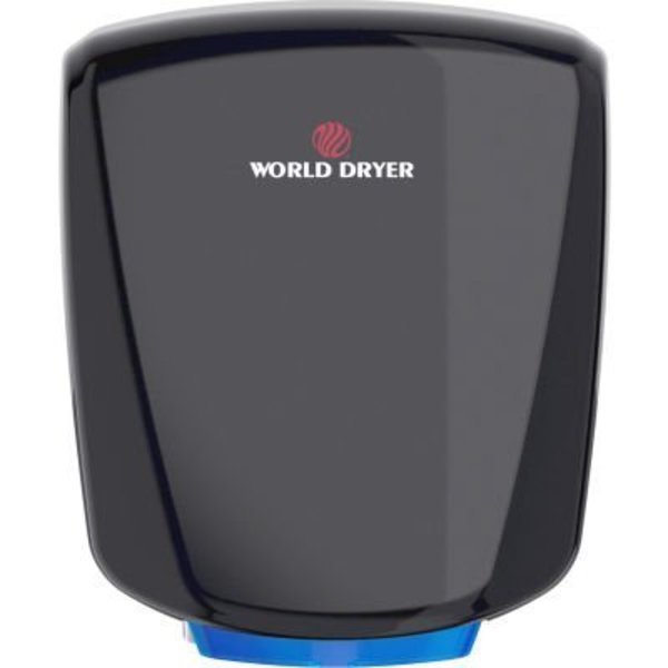World Dryer® VERDEdri® Hi-Speed Hand Dryer, ADA Compliant, Black Aluminum, 120-277V, World Dryer, Mfr#: Q-162A2